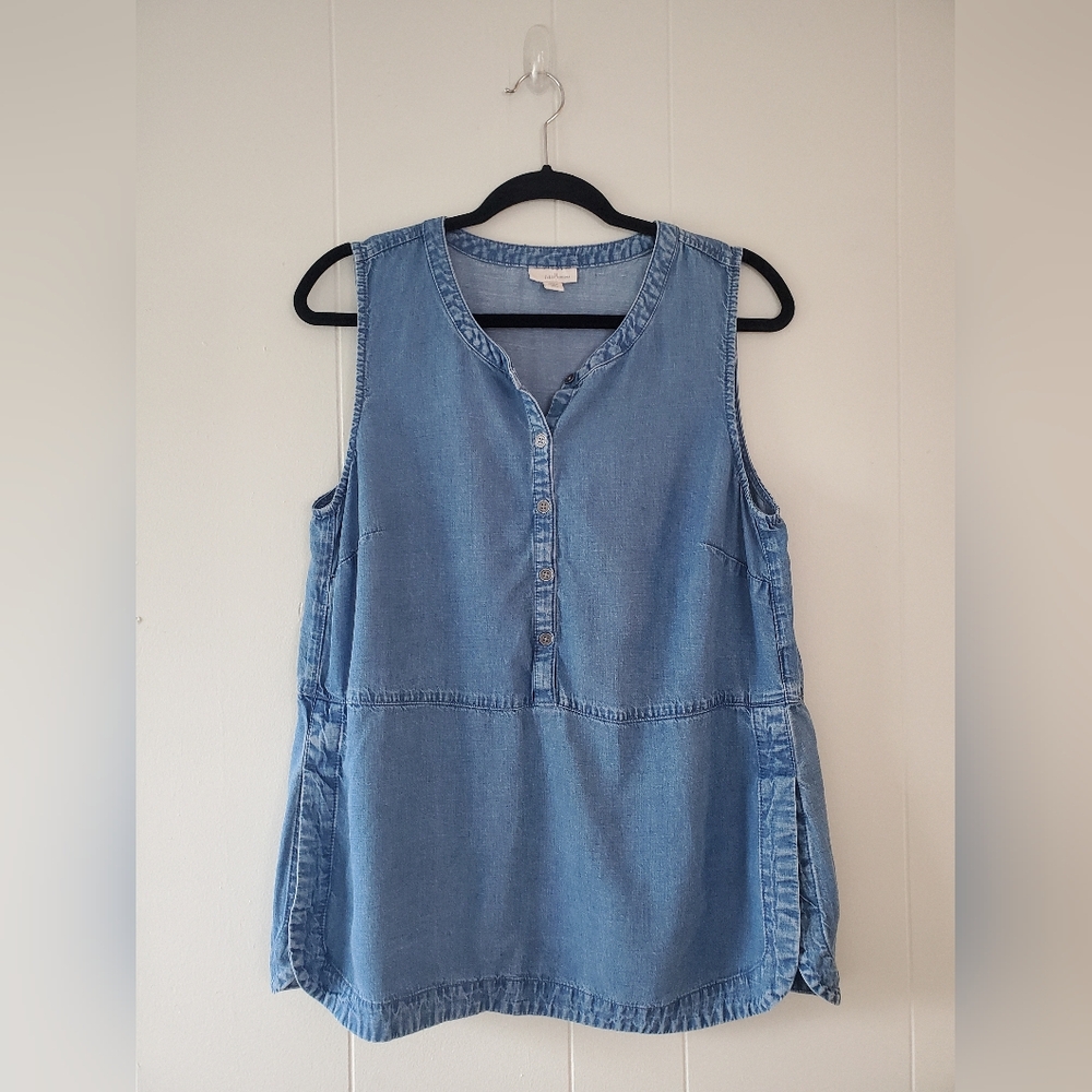 J Jill linen chambray tank